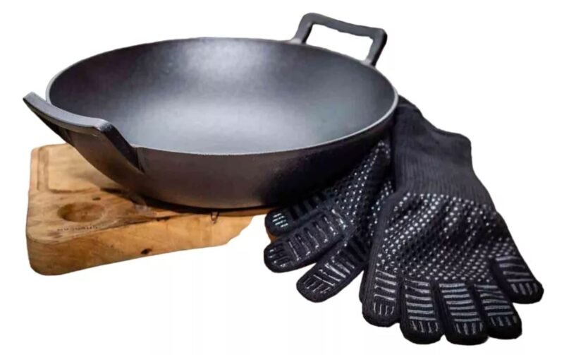 Wok fierro fundido 36cm.