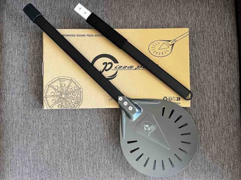 Pala Pizza Circular Aluminio Anodizado 23cm. - Imagen 3